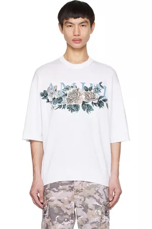 AMIRI Men T-shirts - White Floral T-Shirt