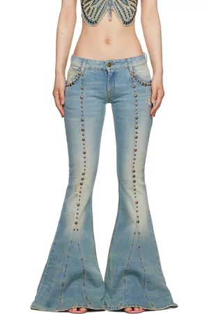 BLUMARINE Women Jeans - Blue Bell-Bottom Jeans