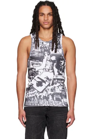 RTA White Las Vegas Collage Tank Top