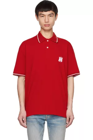 AMIRI Men Polo Shirts - Red M.A. Polo