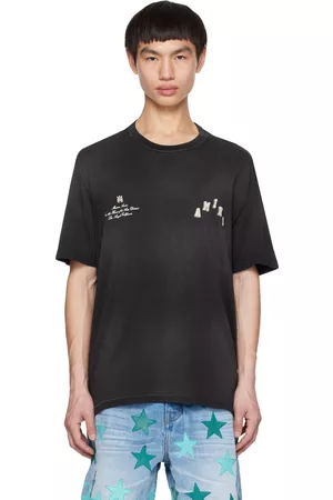 AMIRI Men T-shirts - Black Crewneck T-Shirt