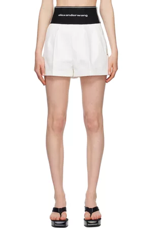 Alexander Wang Women Shorts - White Safari Shorts