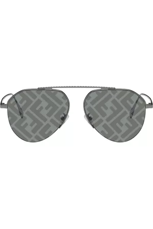 Fendi Men Wallets - Gunmetal Travel Sunglasses