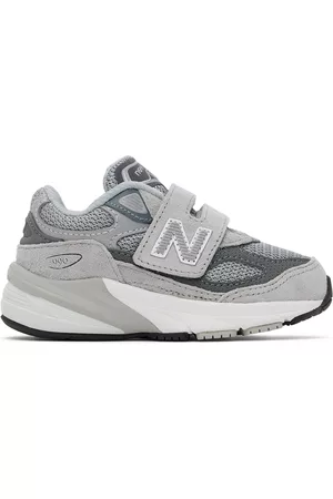 New Balance Sneakers - Baby Gray 990v6 Hook & Loop Sneakers