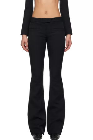 Courrèges Women Pants - Black Zipped Trousers