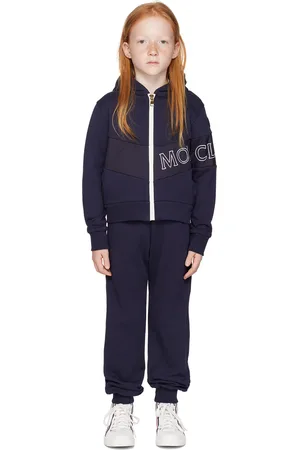 Moncler Kids Navy Paneled Sweatsuit