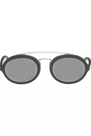 Fendi Men Wallets - Gray FF Around Sunglasses