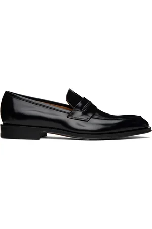 Salvatore Ferragamo Black Penny Loafers