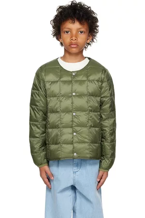 TAION Jackets - Kids Khaki Quilted Down Jacket