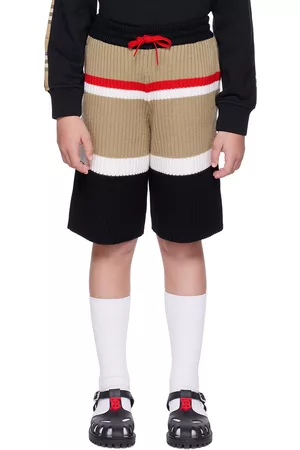 Burberry Kids Thomas Bear argyle-print Cotton Shorts - Farfetch