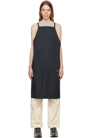 Snow Peak Black Takibi Apron Midi Dress