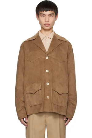 Séfr Tan Jules Faux-Suede Jacket