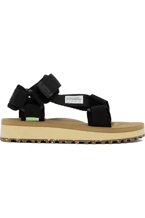 SUICOKE Black & Beige DEPA-2Cab-ECO Sandals