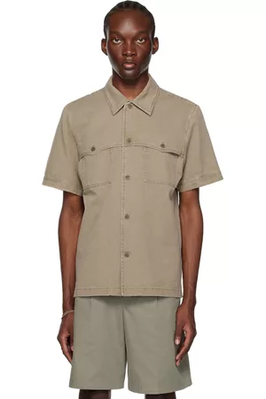 A.P.C. Men Shirts - Brown Gilles Shirt