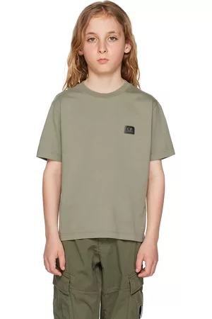 C.P. Company T-shirts - Kids Khaki Printed T-Shirt