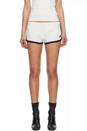 Courrèges Women Shorts - White Contrast Shorts