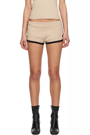 Courrèges Women Shorts - Brown Contrast Shorts