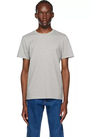 A.P.C. Men T-shirts - Gray Jimmy T-Shirt
