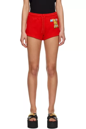 Moschino Women Shorts - Red Inflatable Teddy Bear Shorts