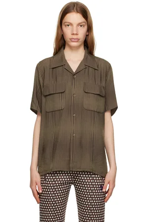 Pins & Needles Brown Wave Stripe Shirt