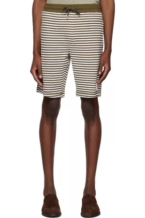 Paul Smith Men Shorts - Brown Stripe Shorts