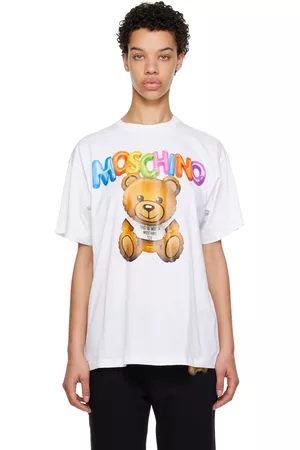 Moschino Women T-shirts - White Inflatable Teddy Bear T-Shirt