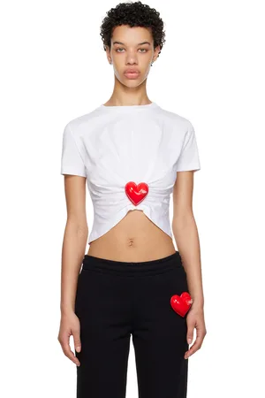 Moschino White Inflatable Heart T-Shirt