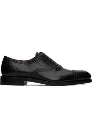 Salvatore Ferragamo Men Brogues - Black Gianluigi Oxfords