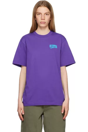 Billionaire Boys Club Women T-shirts - Purple Small Arch Logo T-Shirt