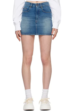 Ami Blue Five-Pocket Denim Miniskirt
