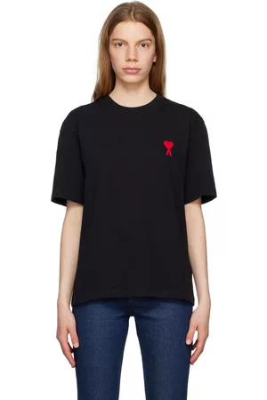 Ami Women T-shirts - Black Ami De Cœur T-Shirt