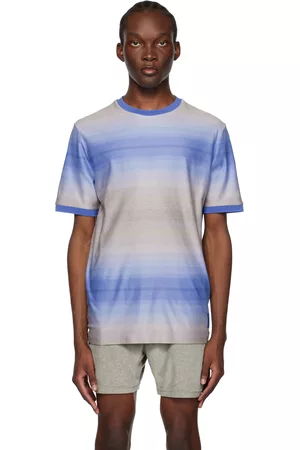 Paul Smith Men T-shirts - Blue Untitled Stripe T-Shirt
