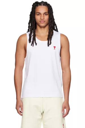 Ami Men Tank Tops - White Ami de Cœur Tank Top