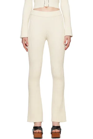 Ami Off-White Rib Lounge Pants