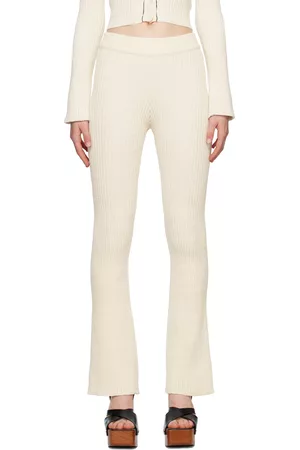 Ami Women Loungewear - Off-White Rib Lounge Pants