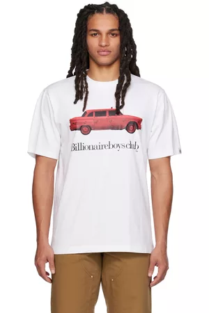 Billionaire Boys Club Men T-shirts - White Graphic T-Shirt