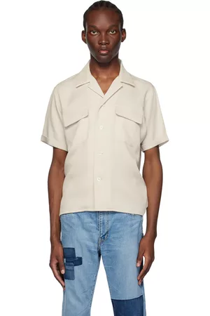 Second/Layer Men Shirts - SSENSE Exclusive Beige Shirt
