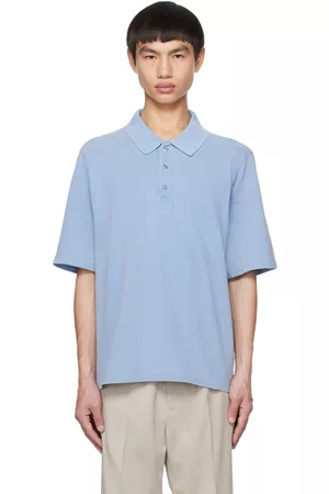 Filippa K Men Polo Shirts - Blue Boxy Polo