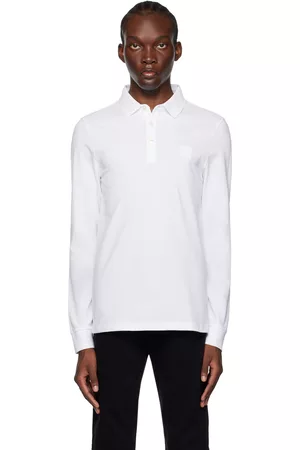 HUGO BOSS Men Polo Shirts - White Passerby Polo