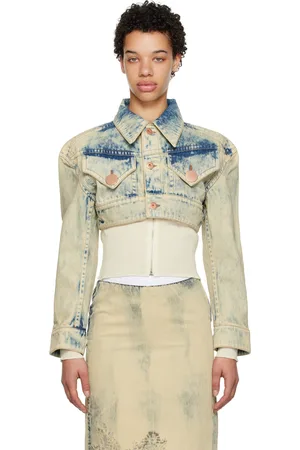 Vaquera Blue Cropped Denim Jacket