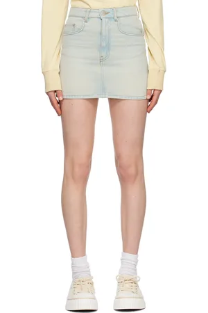 Ami Blue Five-Pocket Denim Miniskirt