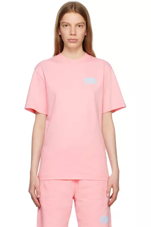 Billionaire Boys Club Women T-shirts - Pink Small Arch Logo T-Shirt