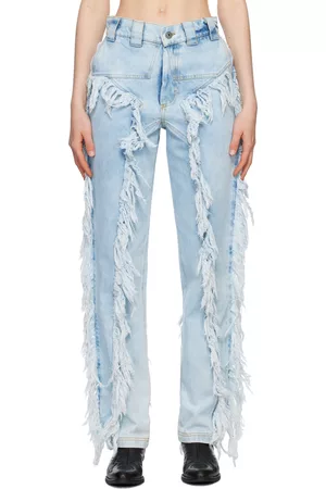 BARRAGÁN Women Jeans - SSENSE Exclusive Blue Lil Star Jeans
