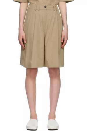 STUDIO NICHOLSON Women Shorts - Beige Cito Shorts