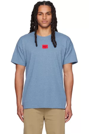 HUGO BOSS Men T-shirts - Blue Patch T-Shirt