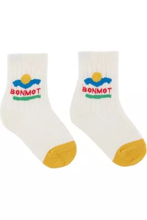 Bonmot Socks - Kids White Sunset Socks