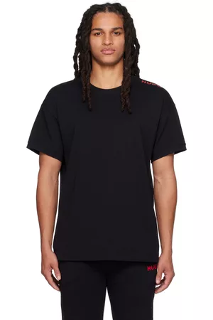 HUGO BOSS Men T-shirts - Black Printed T-Shirt