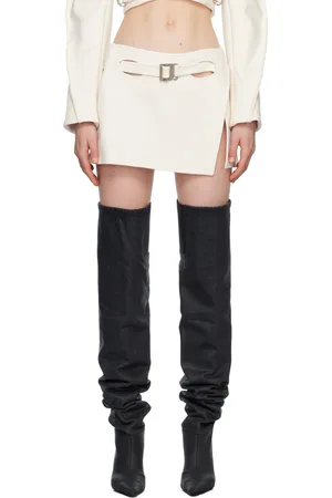 DION LEE Off-White Interloop Miniskirt