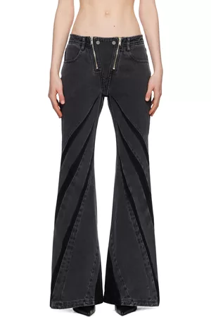 DION LEE Women Jeans - Black Striped Jeans