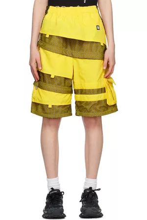 BARRAGÁN Women Shorts - Yellow Convertible Shorts